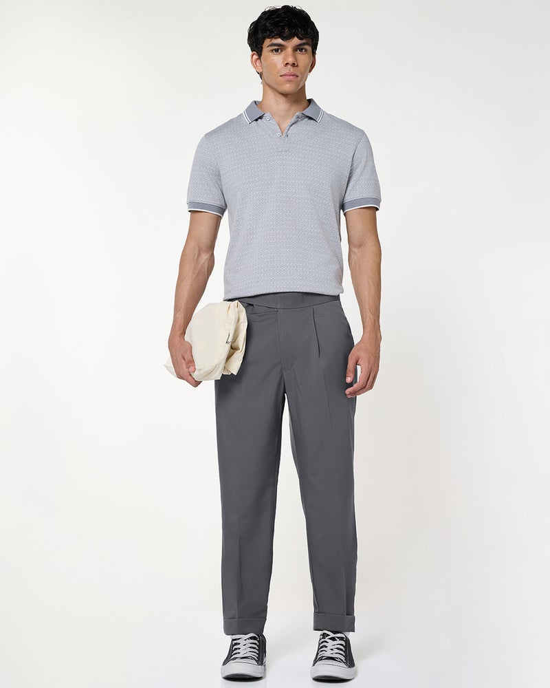 bewakoof Men's Grey Gurkha Pants - Image 4